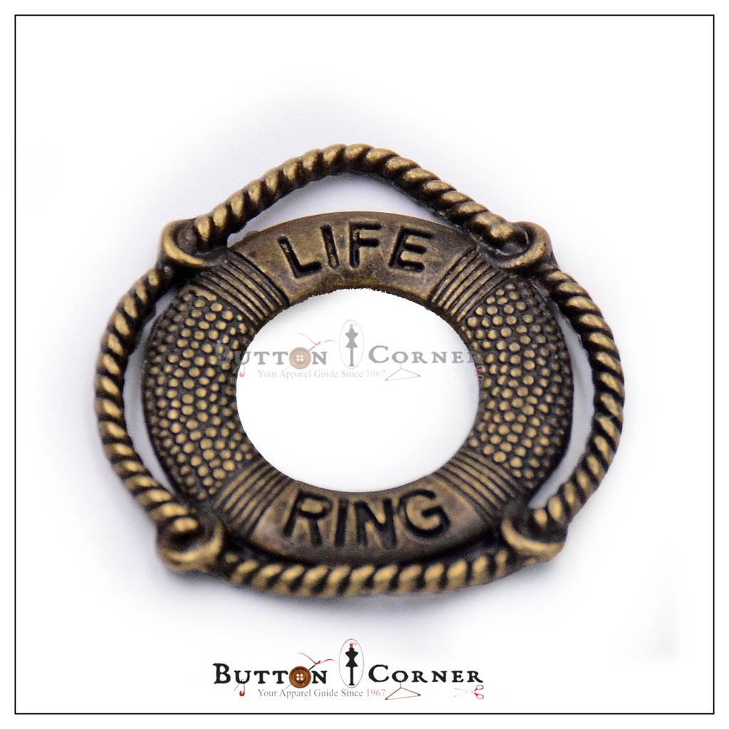 Vintage Style Life Ring Engraved Hanging