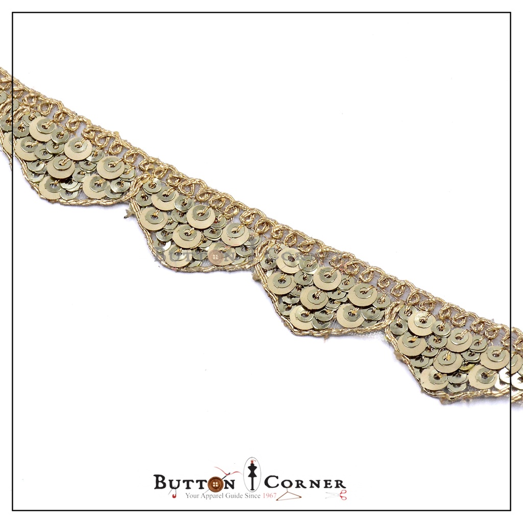 One Side Fancy Sequence lace