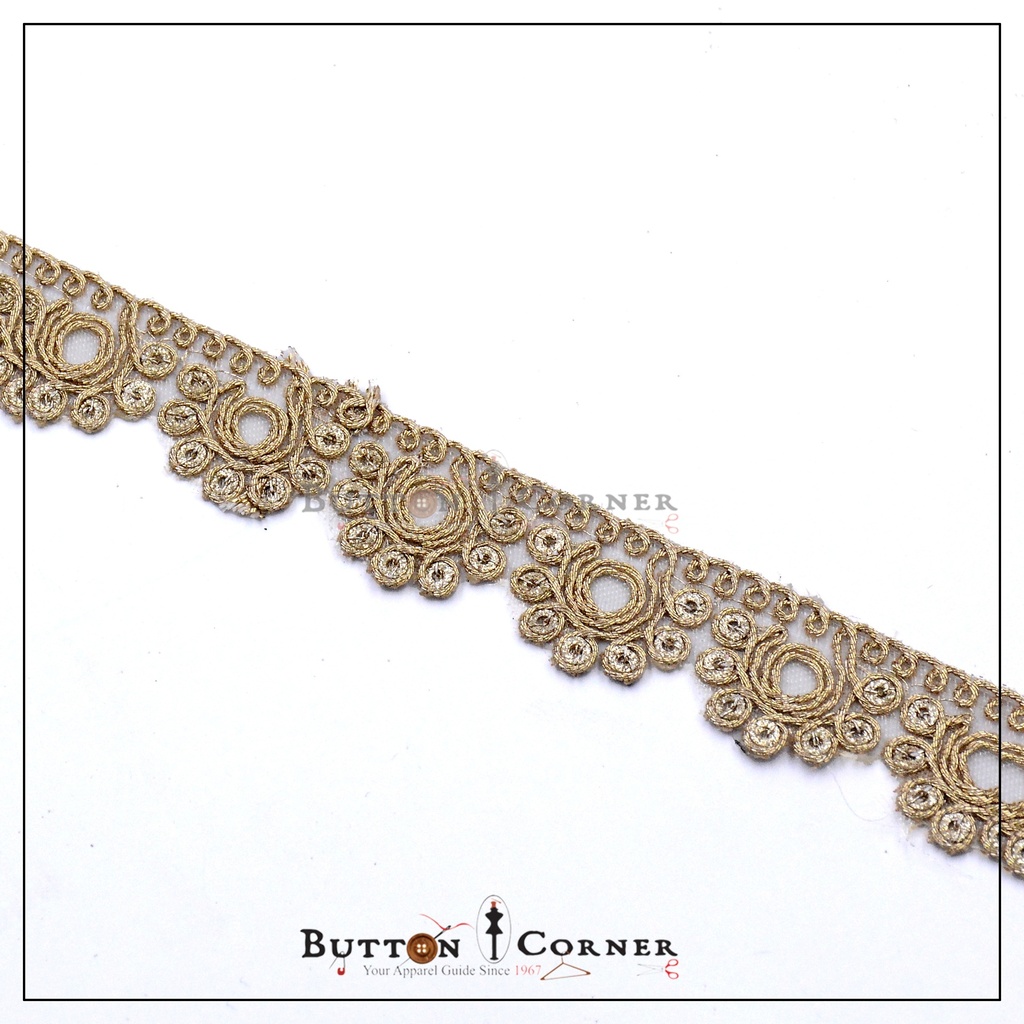 Metallic Yarn Sequence Lace