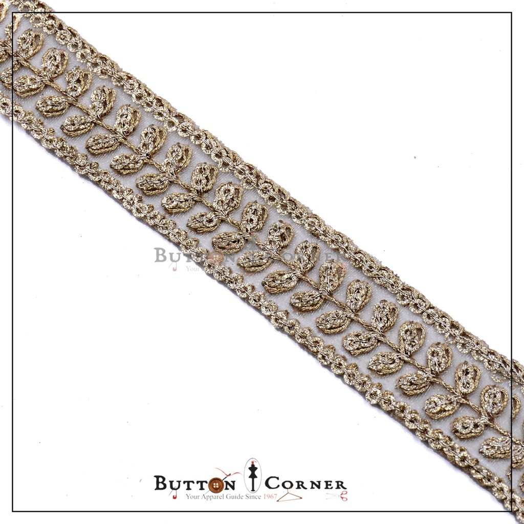 Double Side Metallic Yarn  Lace