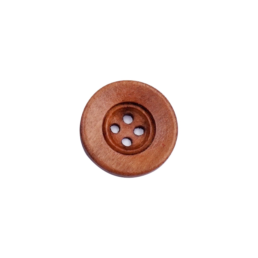 Flat Thick Border Wooden Button