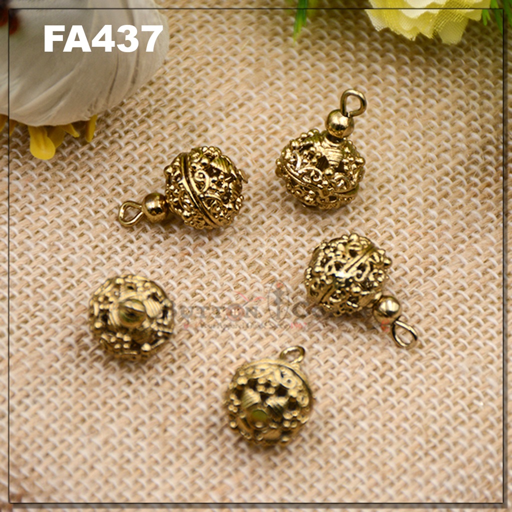 Tiny & Exquisite Filigree Ball Pendant