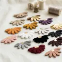 Half Sunflower Shape Leather Tassel