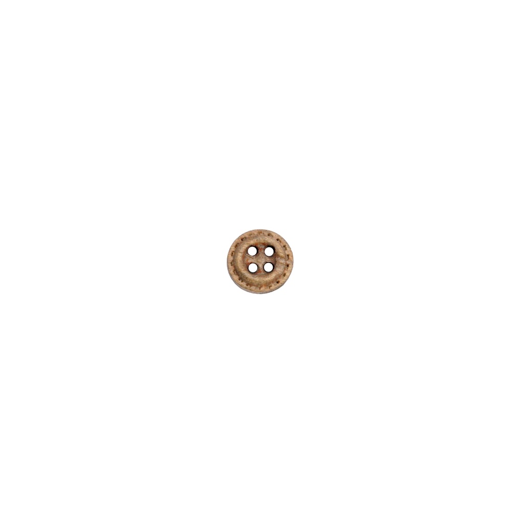 Dotted Border 4 Hole Wood Button