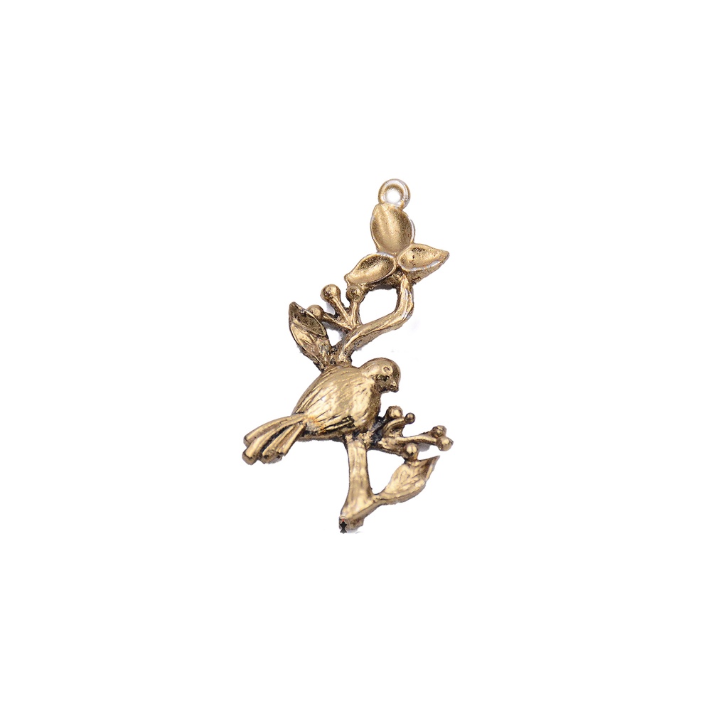Sparrow On Twig Pendant