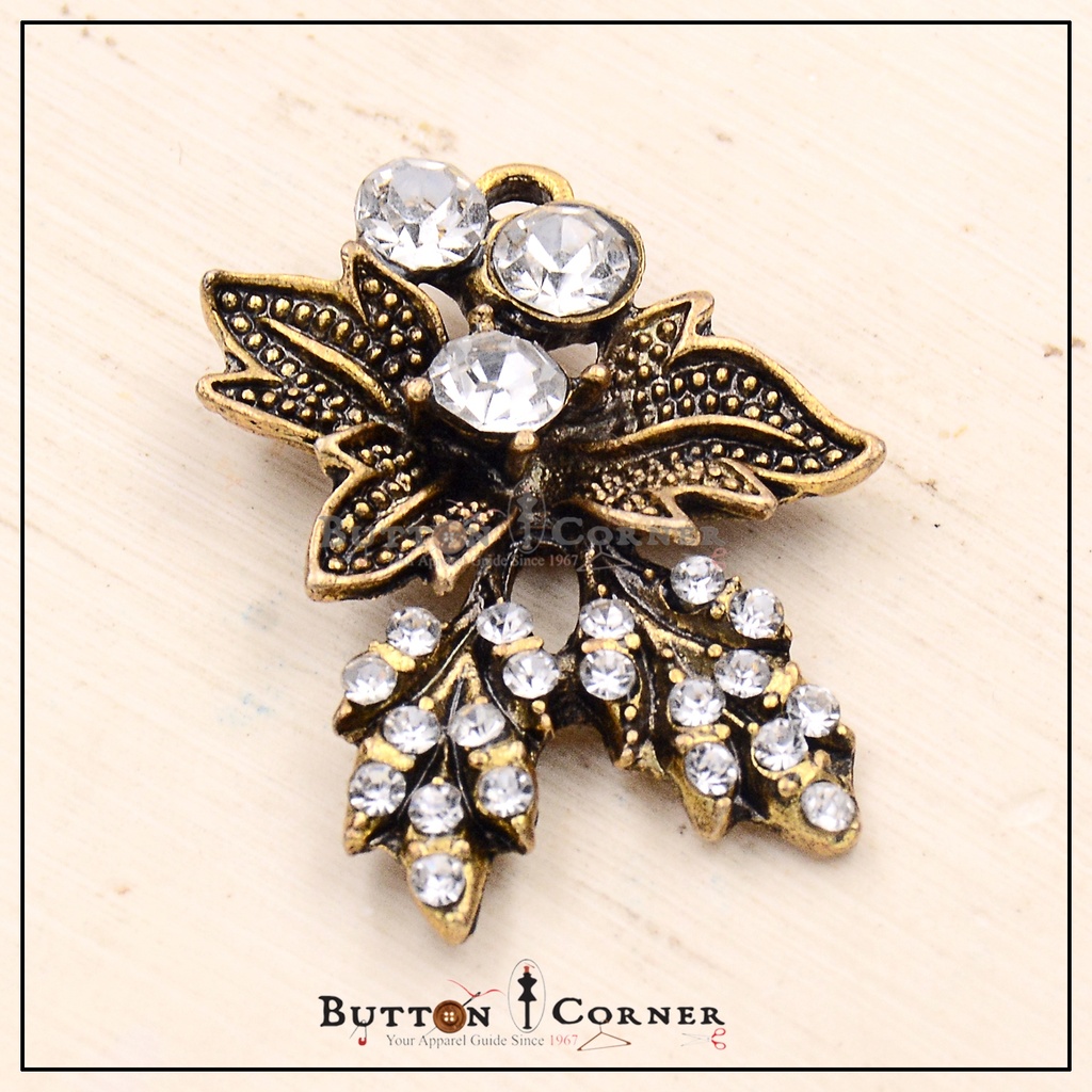 Crystal Stone Flower Pendant