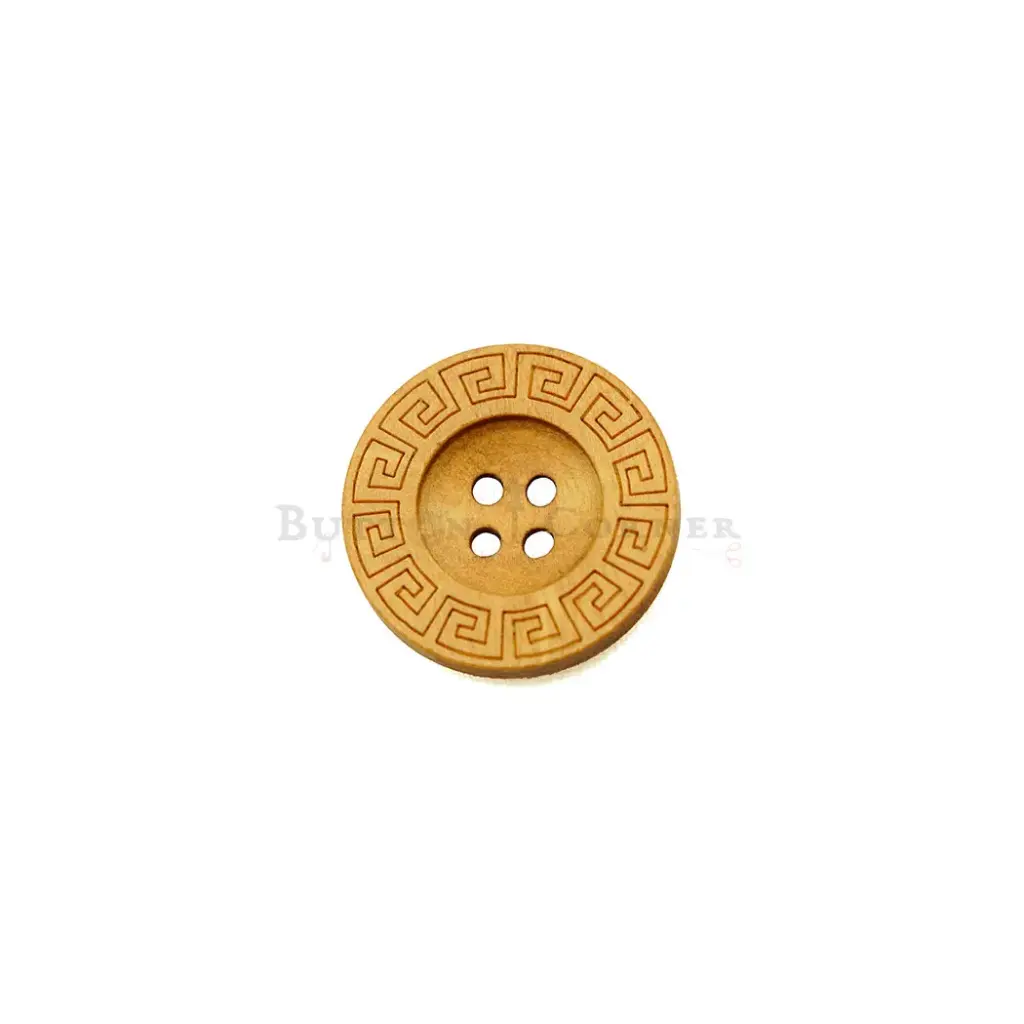 Versace Border 4 Hole Wooden Button