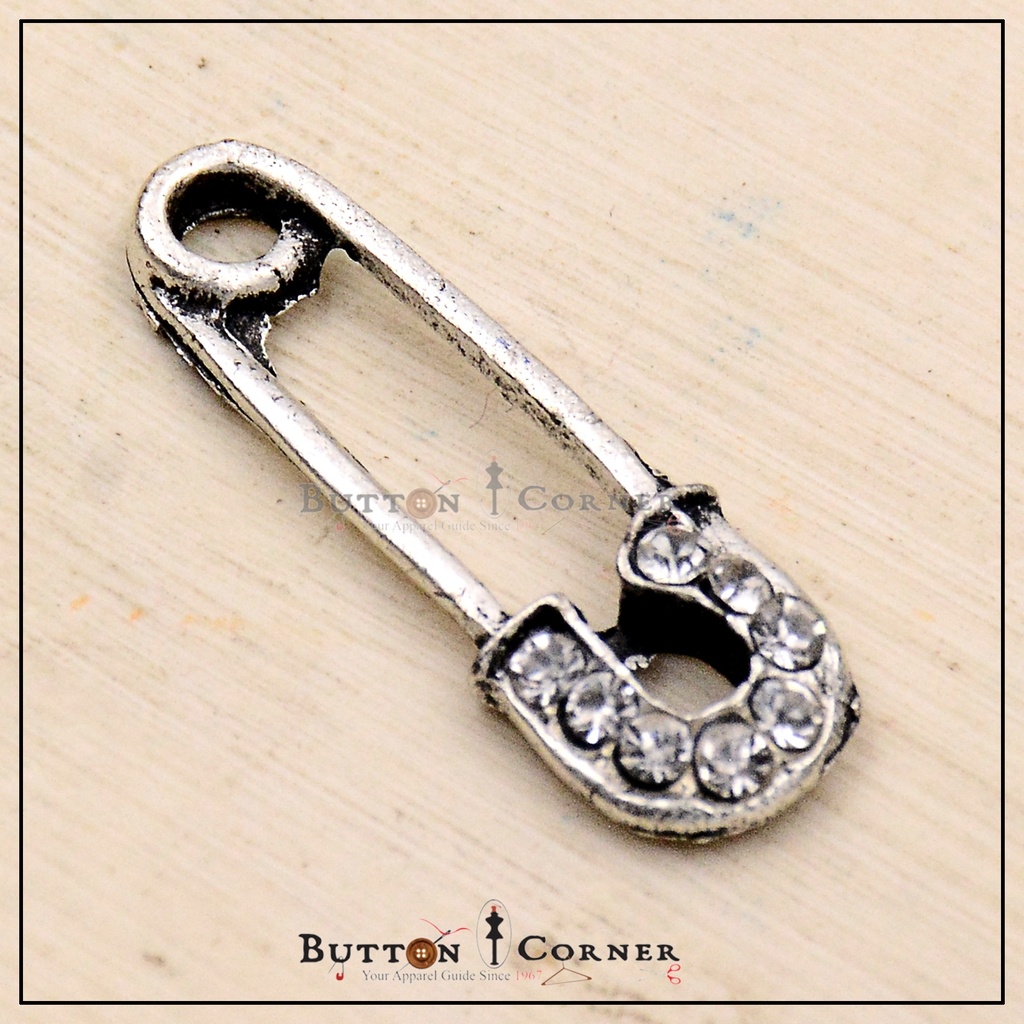 Fancy Safety Pin Pendant