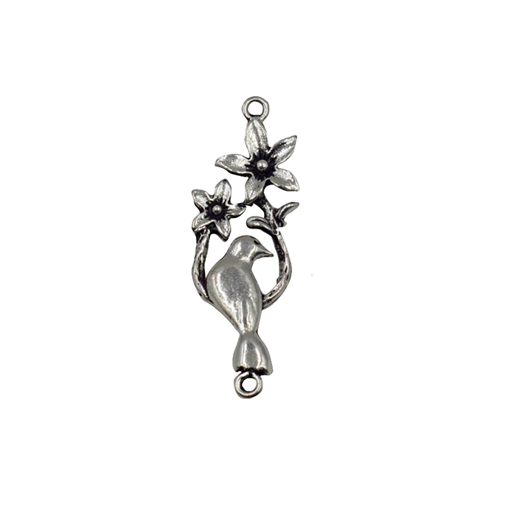 Floral Wreath Sparrow Pendant
