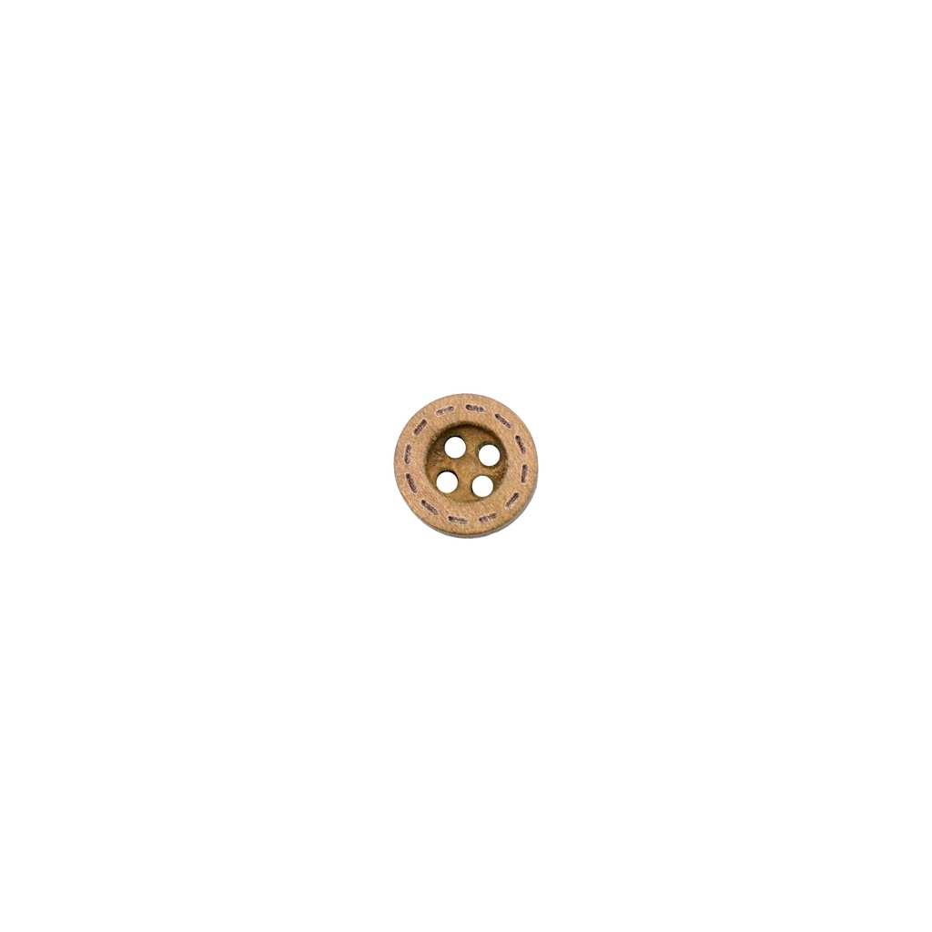 Hyphen Border 4 Hole Wood Button