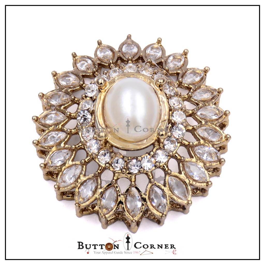 Fancy Kundan Button