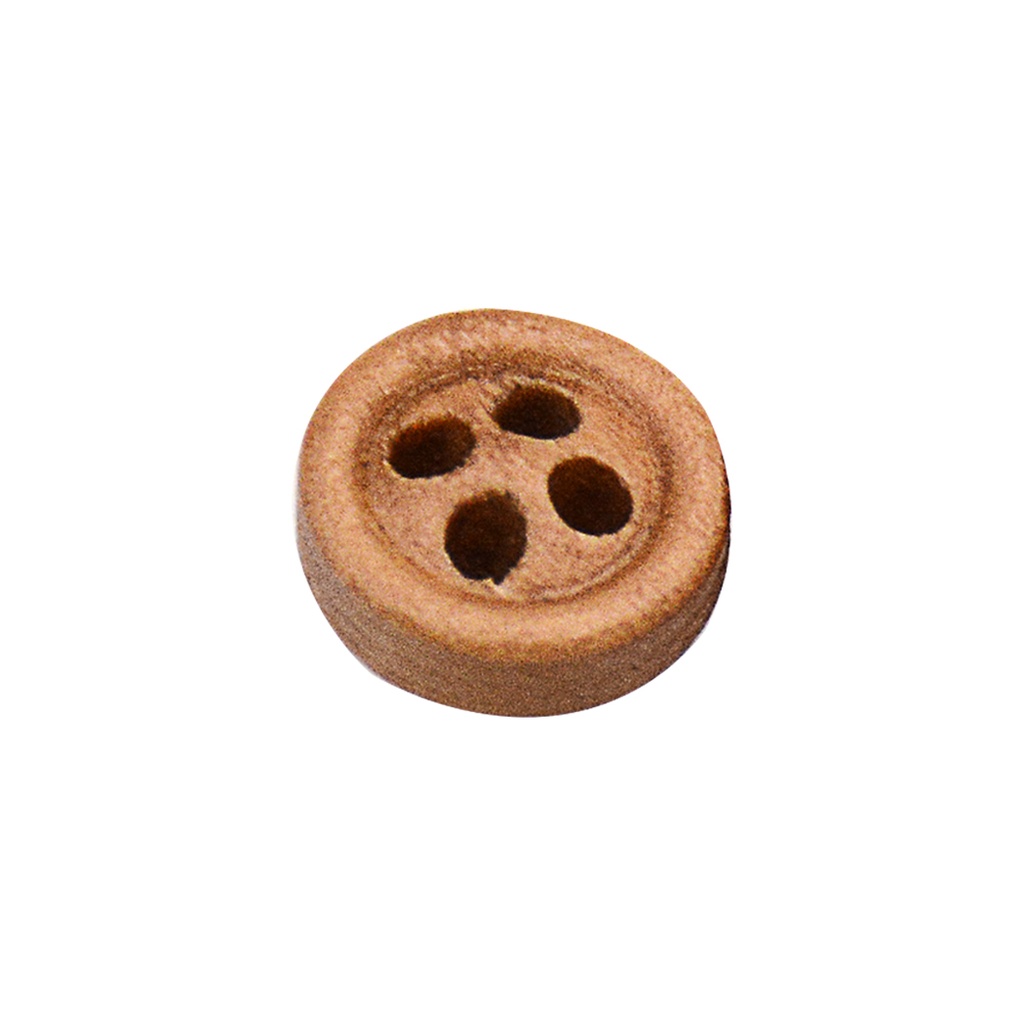 Round 4 Hole Wooden Button