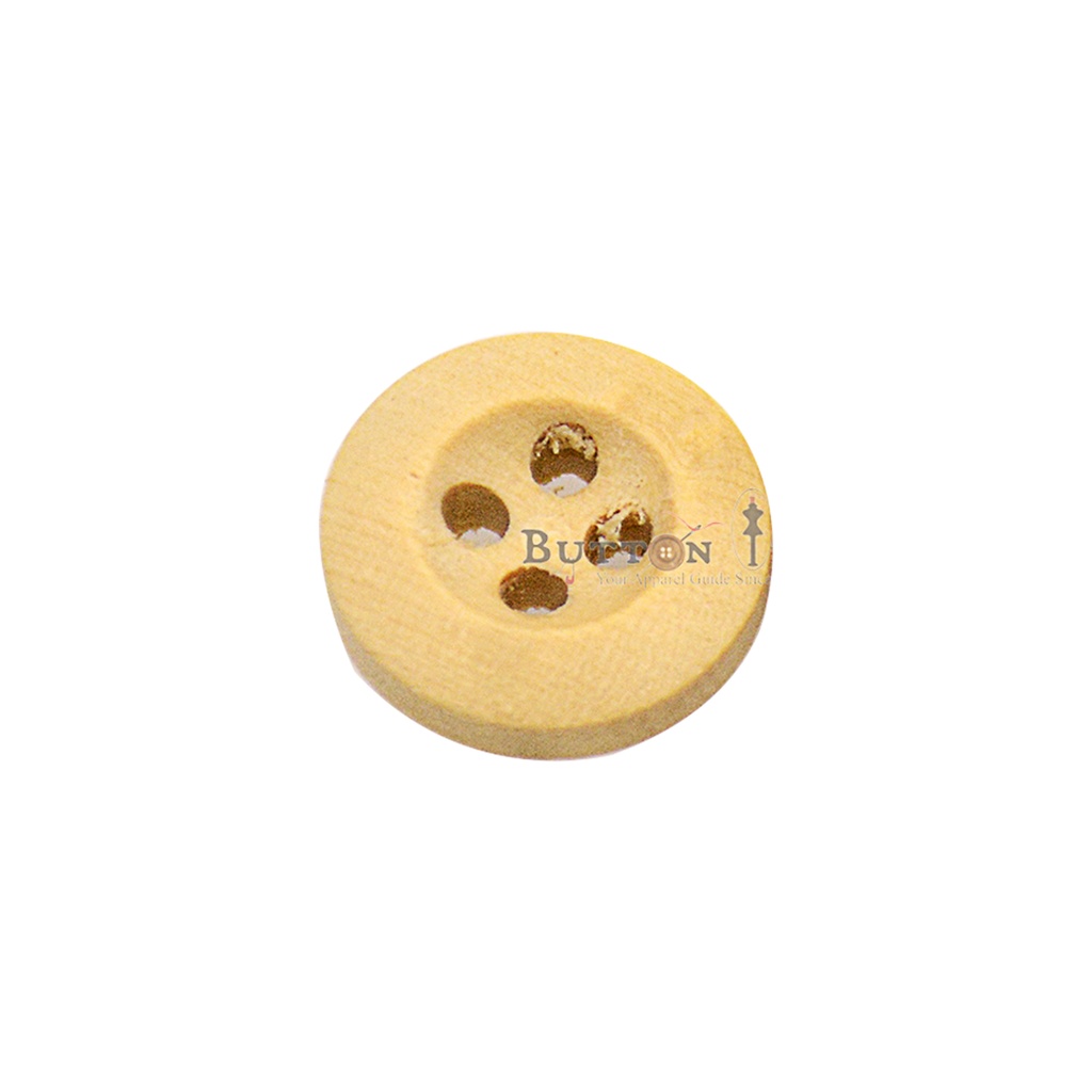 Plain Border 4 Hole Wooden Button