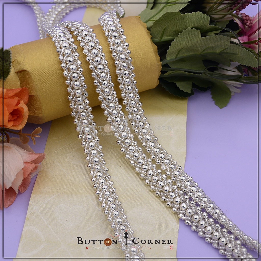 Fancy Glass Beads & Pearl Belt