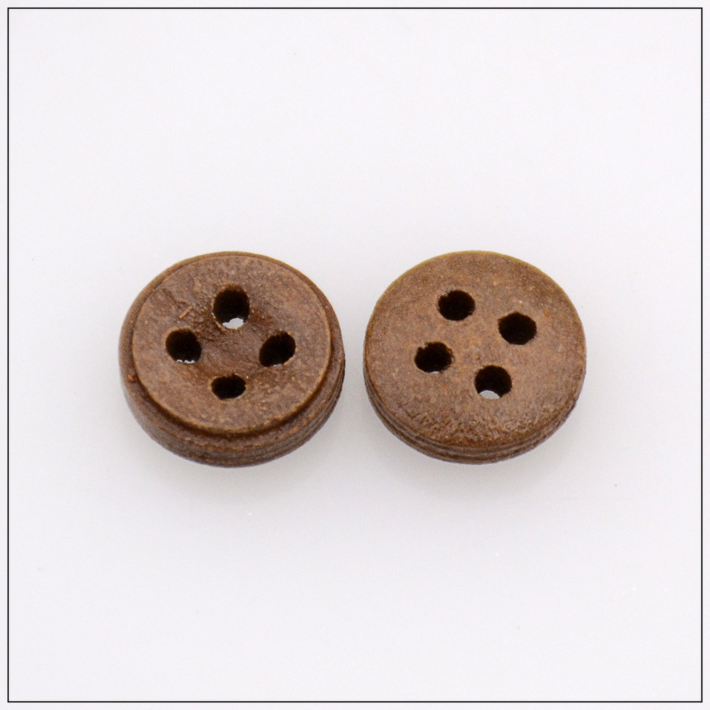 Step 4 Hole Wooden Button