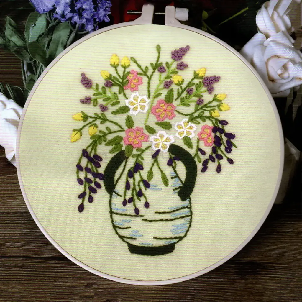 Fragrant Flower Embroidery Kit