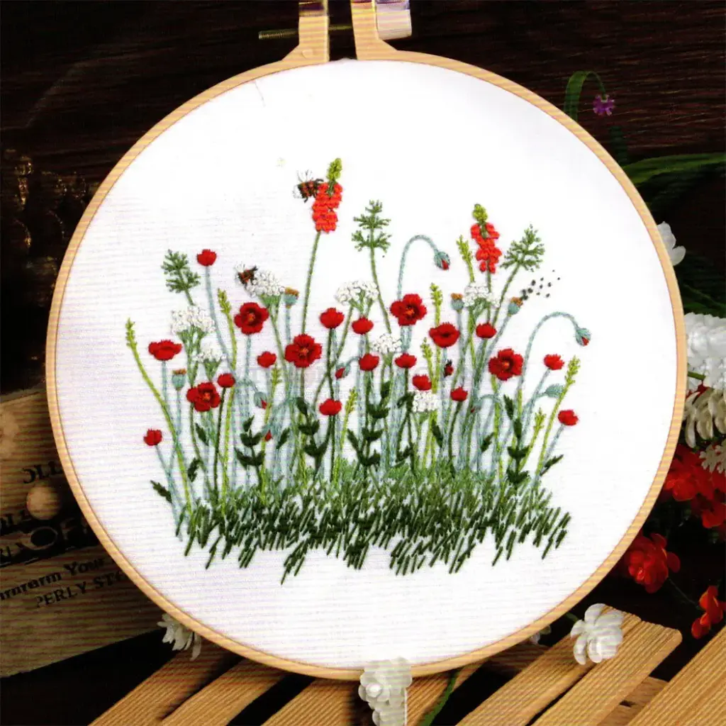 Flowers Grade Embroidery Kit