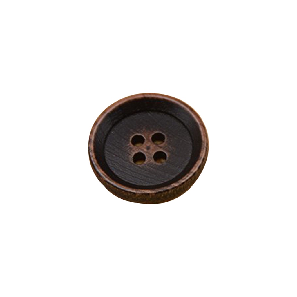 Horn Shape 4 Hole Wooden Button