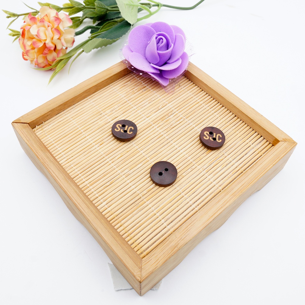 Engrave SJC 2 Hole Wooden Button