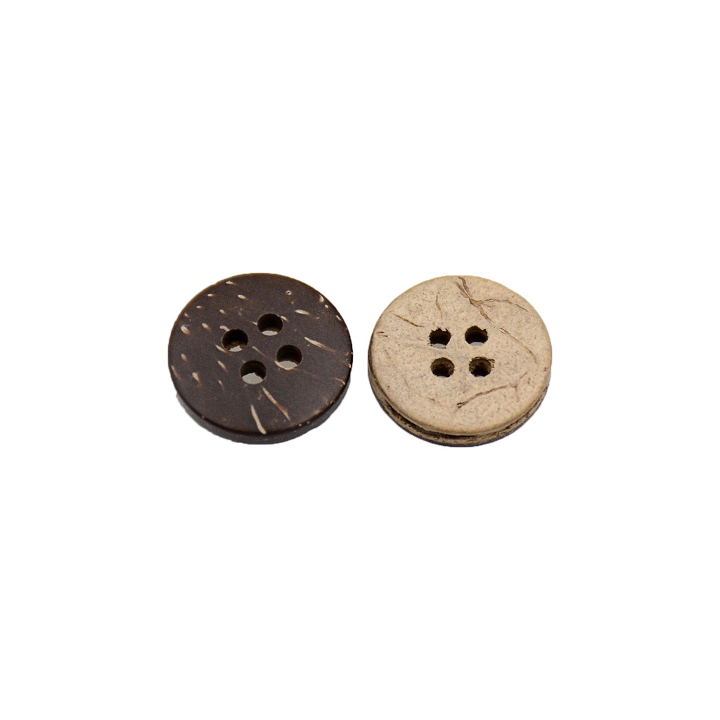 Flat 4 Hole Coconut Button