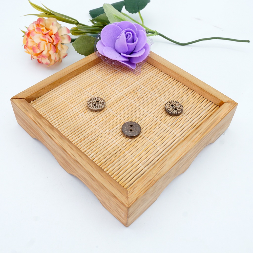 Bubbles Design 2 Hole Coconut Button