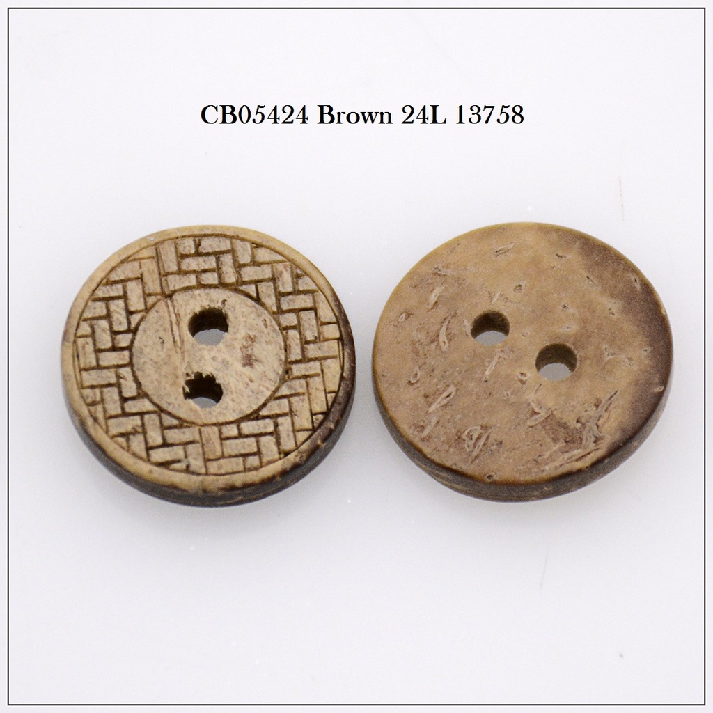 Chikh Border 2 Hole Coconut Button