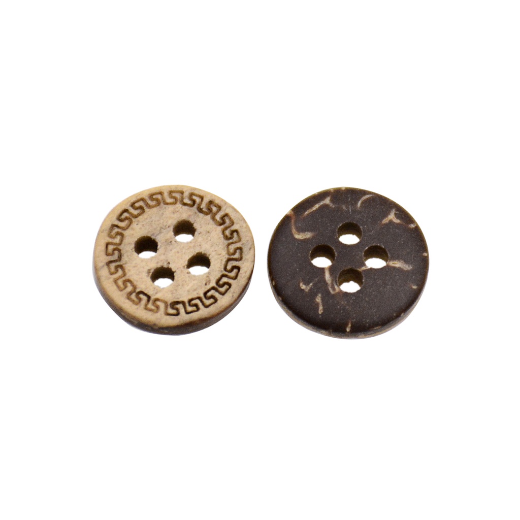 Versace Border 2 Hole Coconut Button