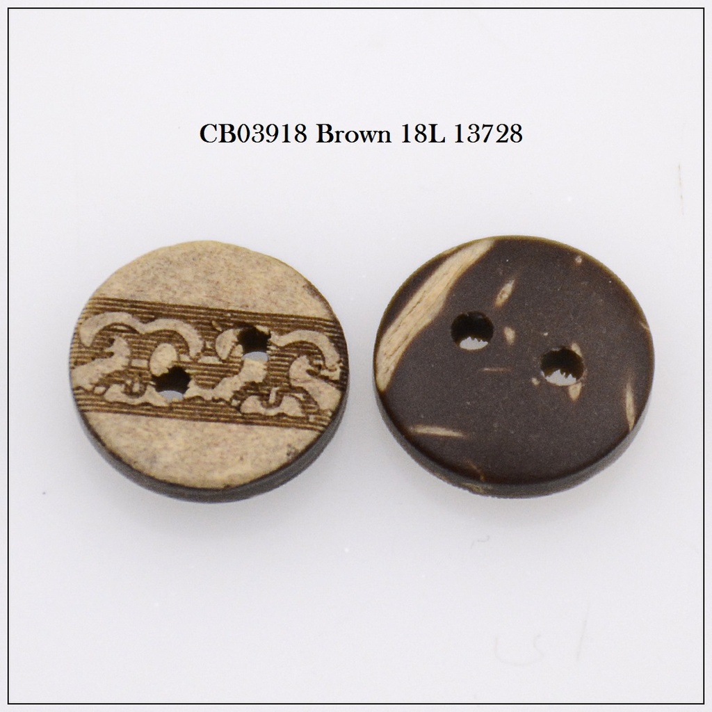 Center Design 2 Hole Coconut Button