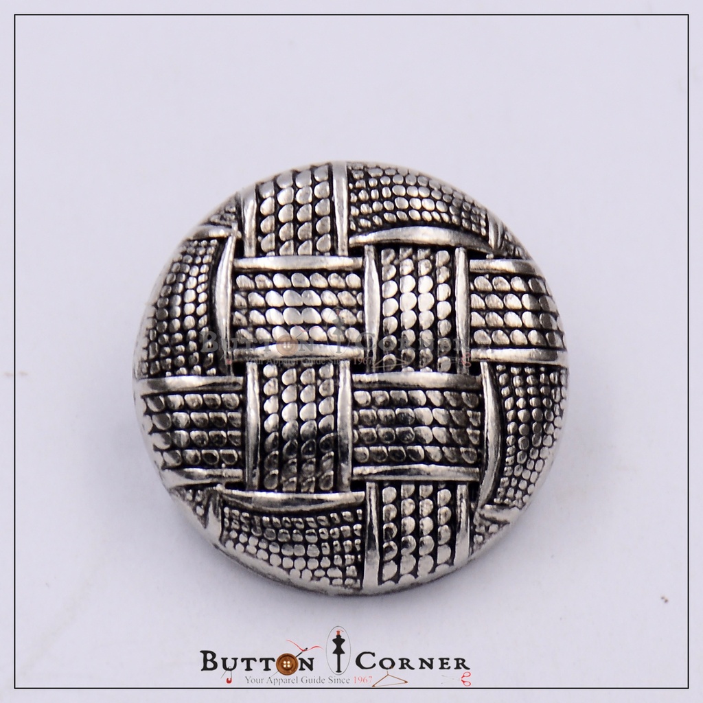 Check Shape Metal Suiting Button