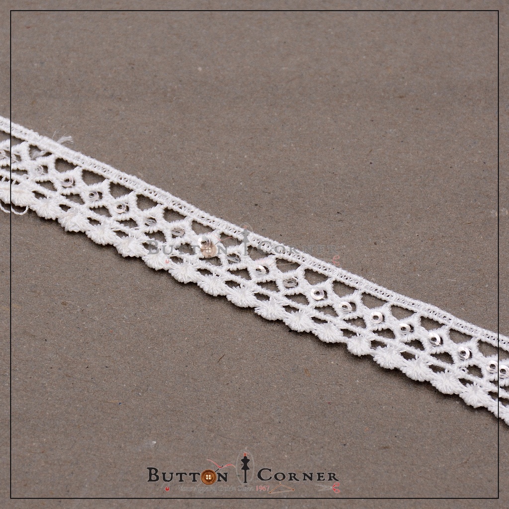 Shuttle Sequence Lace