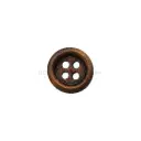 Thick Border Classic Style 4-Hole Wooden Shirt Button