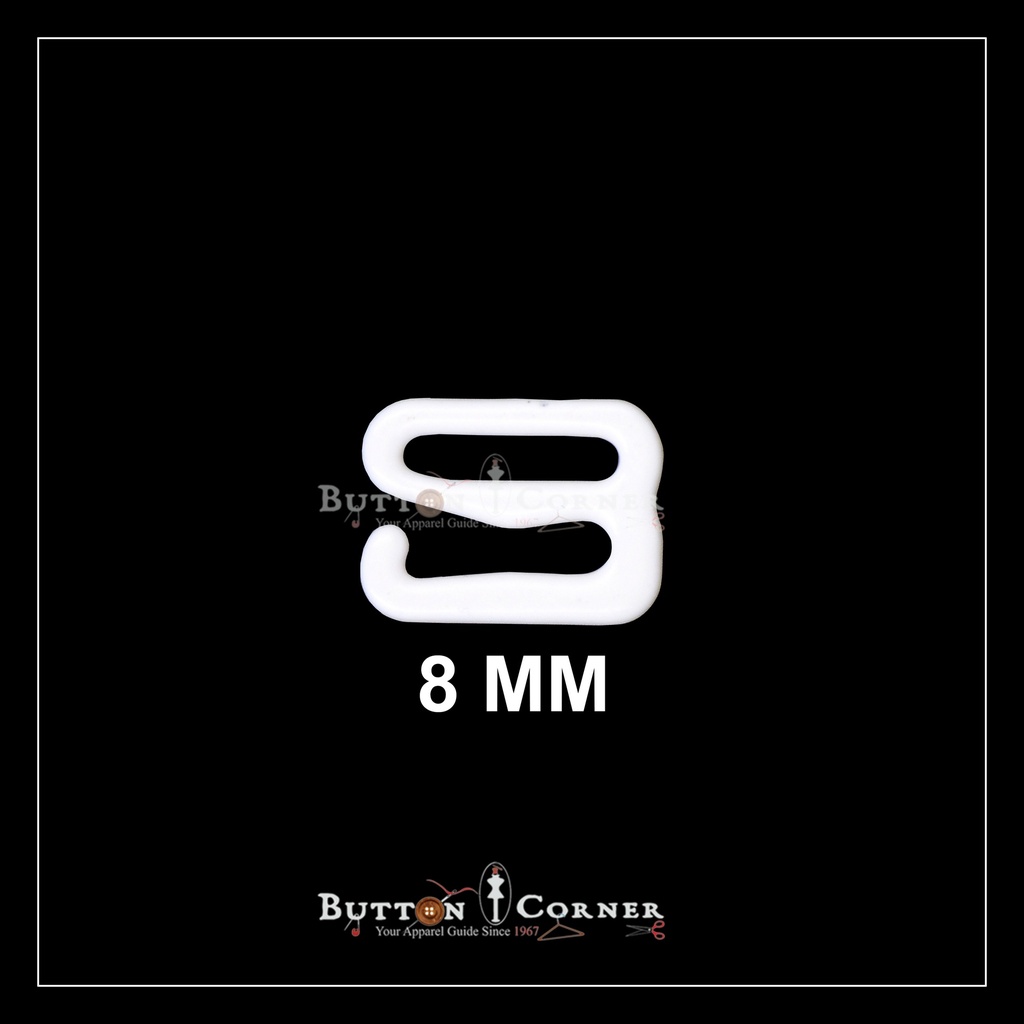 Bra Buckle Plastic 9 Shape