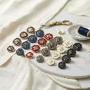 Vintage Design (H) Logo Suiting Button