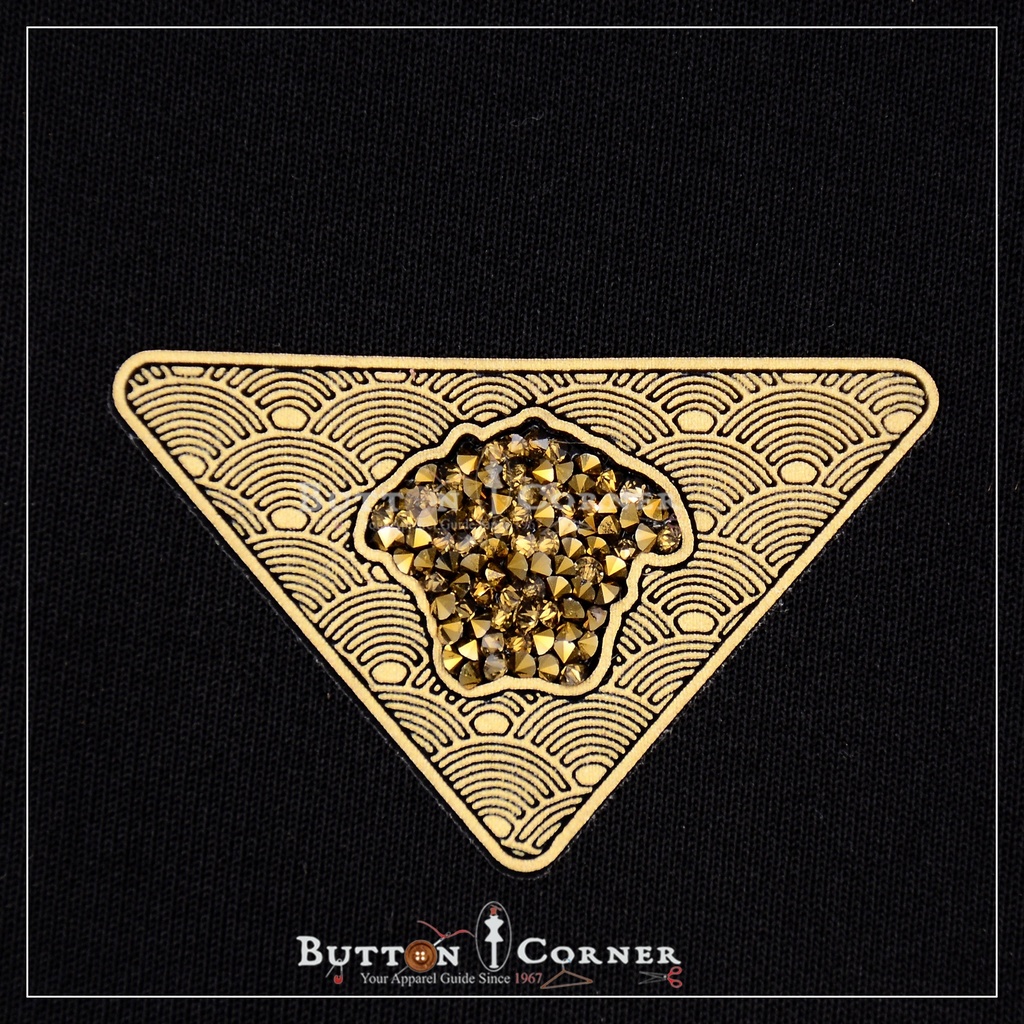 Versace Triangle Shape Hotfix Motif