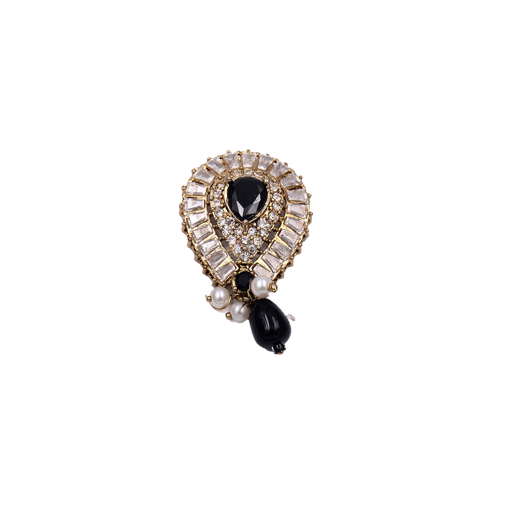 Kundan Button with Pearl & Stone