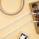 Fancy Pearl, Glass Beads, Hanging Lace