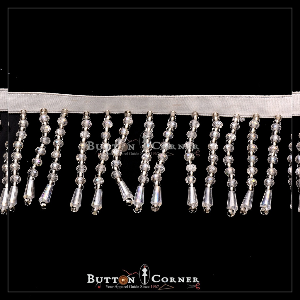 Fancy Glass Beads Hanging Lace
