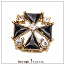 Fancy Kundan Button With Crystal