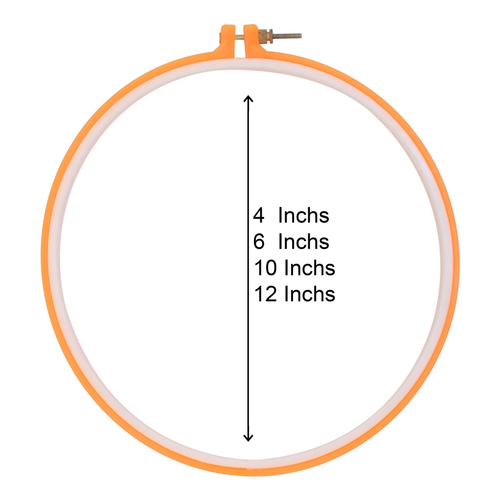 Round Shape Embroidery Plastic Frame