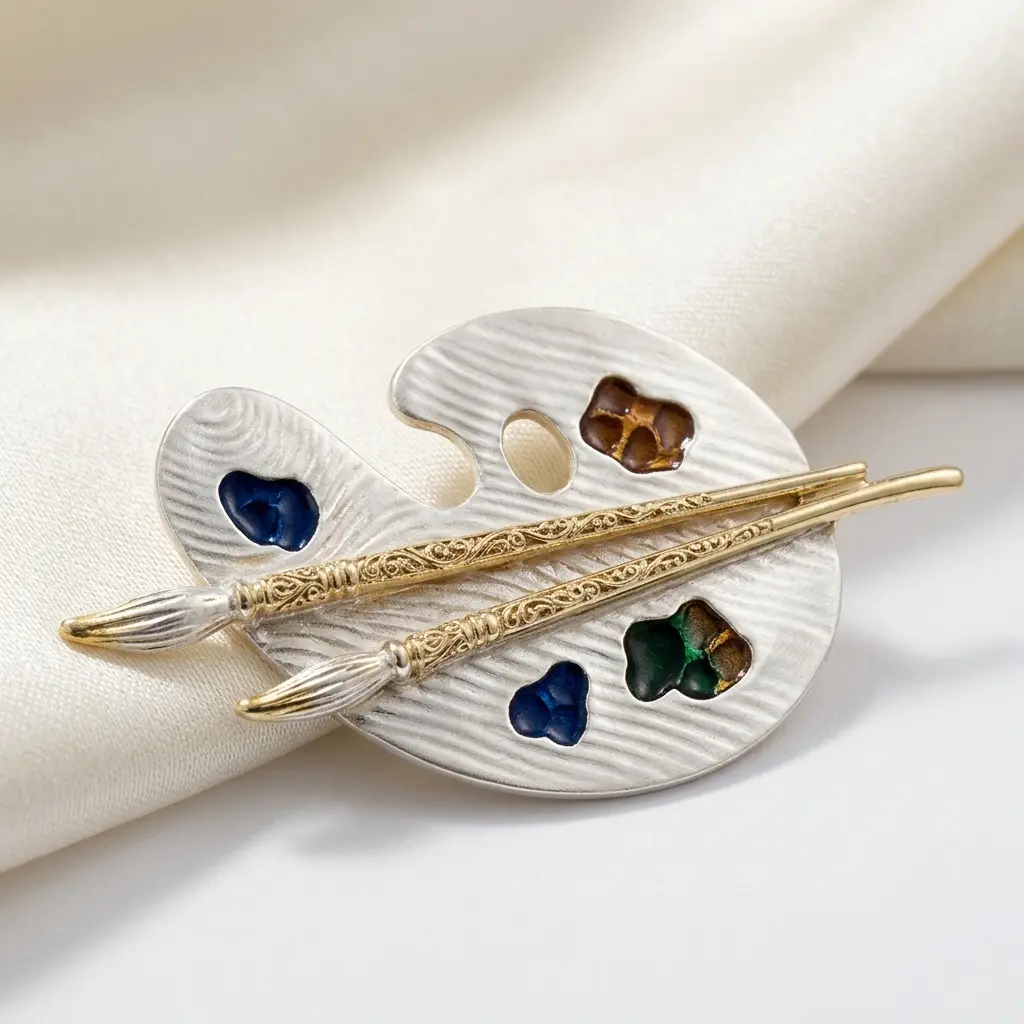 Artist Plate Brooch