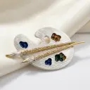 Artist Plate Brooch
