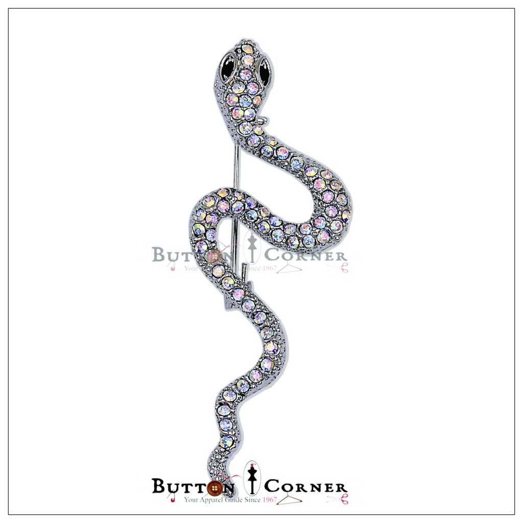 Snake🐍 With Diamonds Brooch