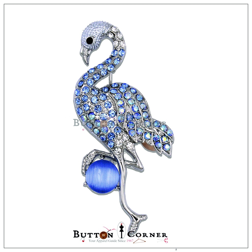 Flamingo🦩With Diamonds Brooch