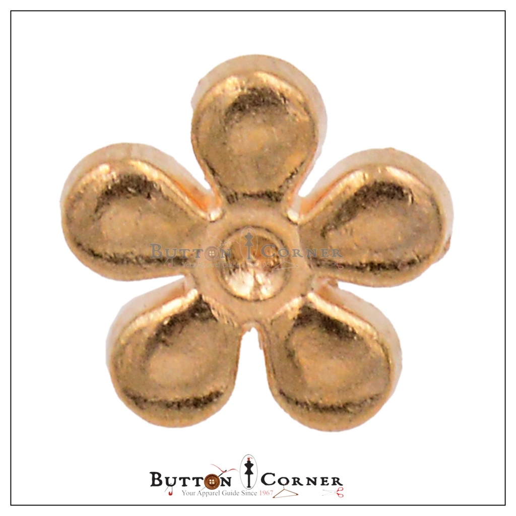 Sunflower Shape Metal Shirt Button