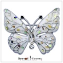 Butterfly With Centre Stone Brooch