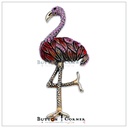 Hand Painted Flamingo Brooch
