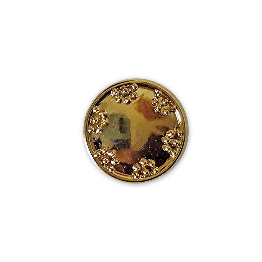 Round Doted Design Metal Shirt Button