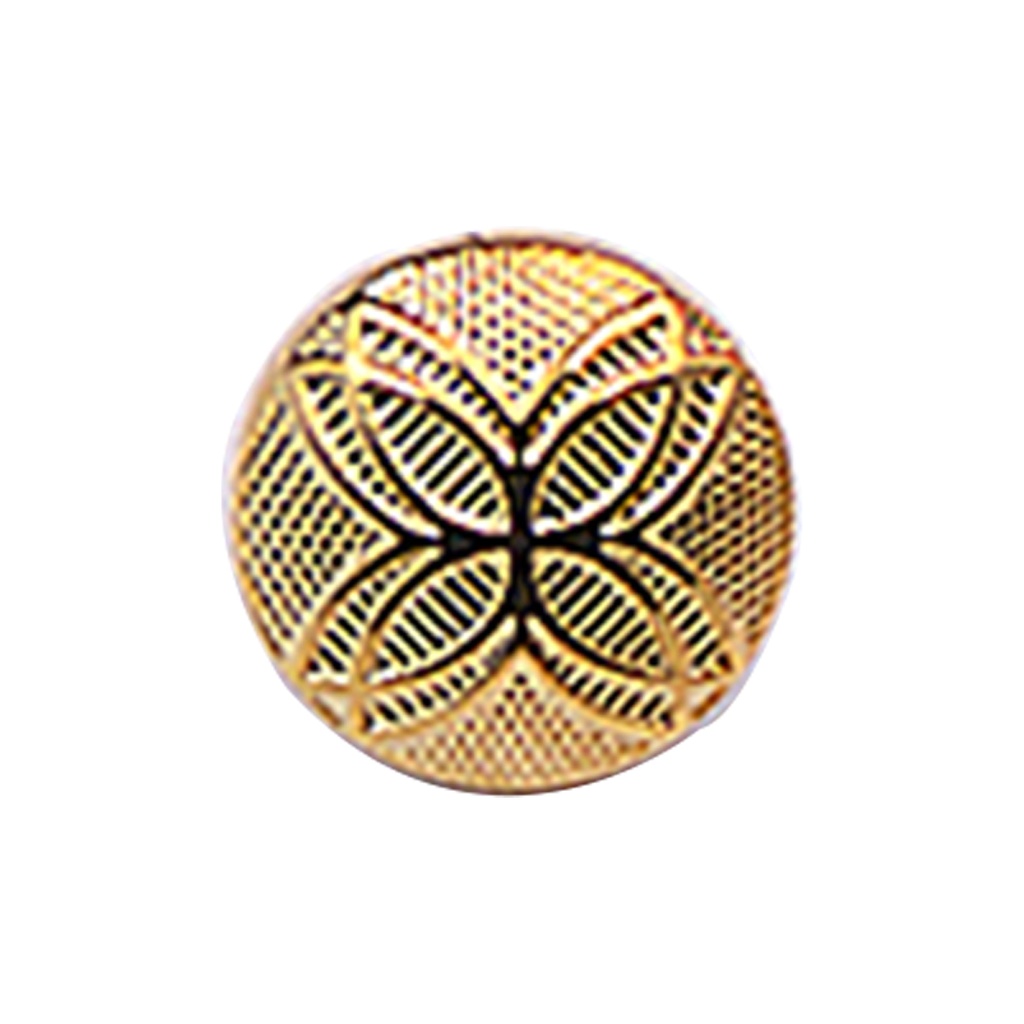 Flower Design Metal Shirt Button