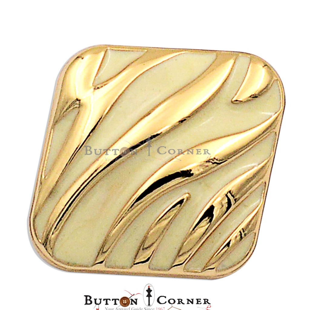 Geometric Shape Metal Suiting Button