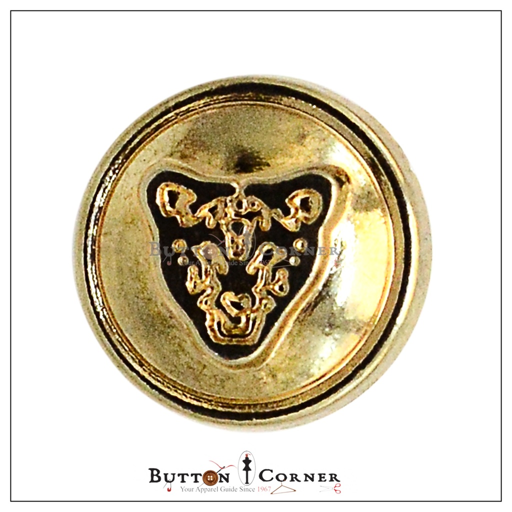 Lion Face Embossed Shirt Button